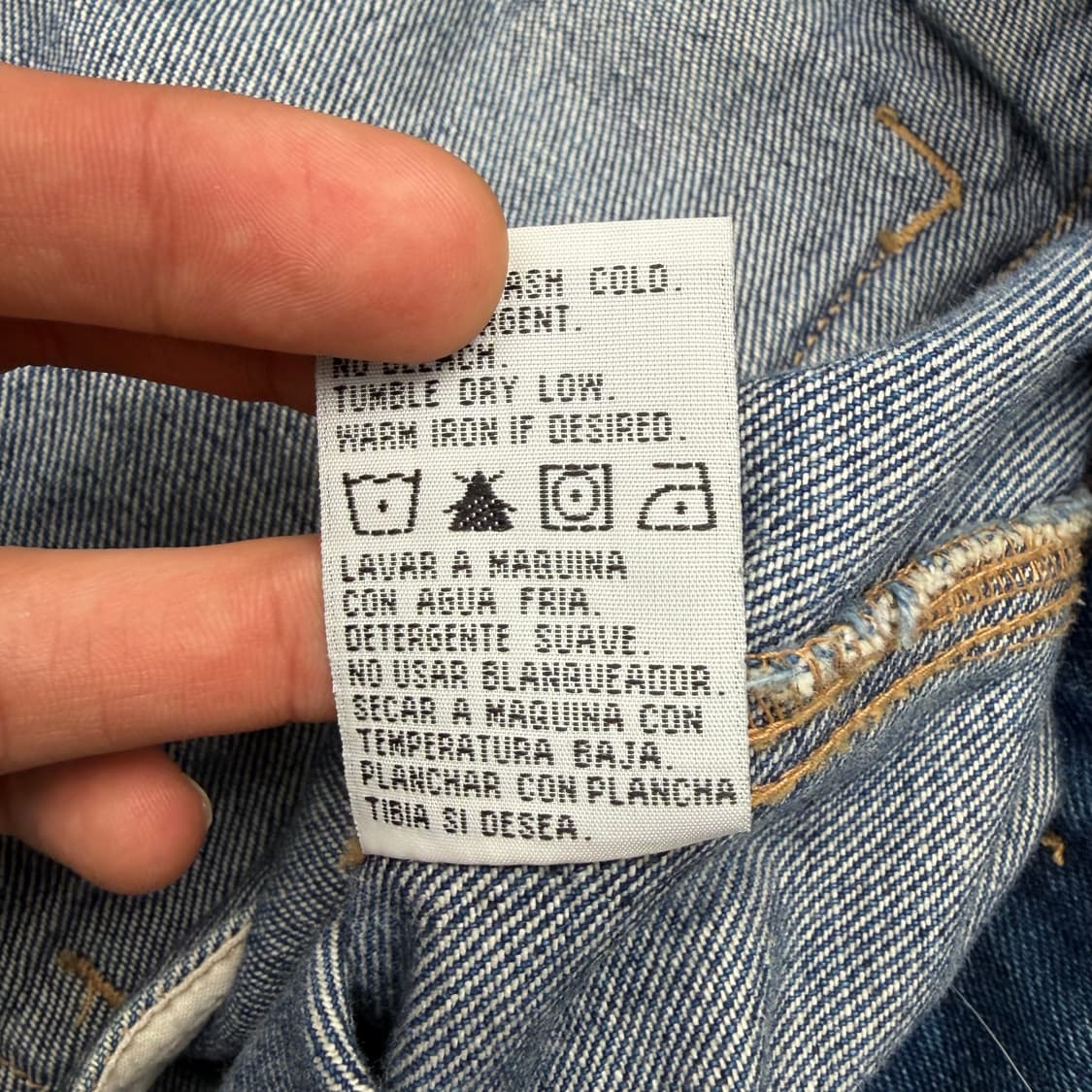 랭글러 빅 와펜 패치 데님 자켓 XL 상품이미지9