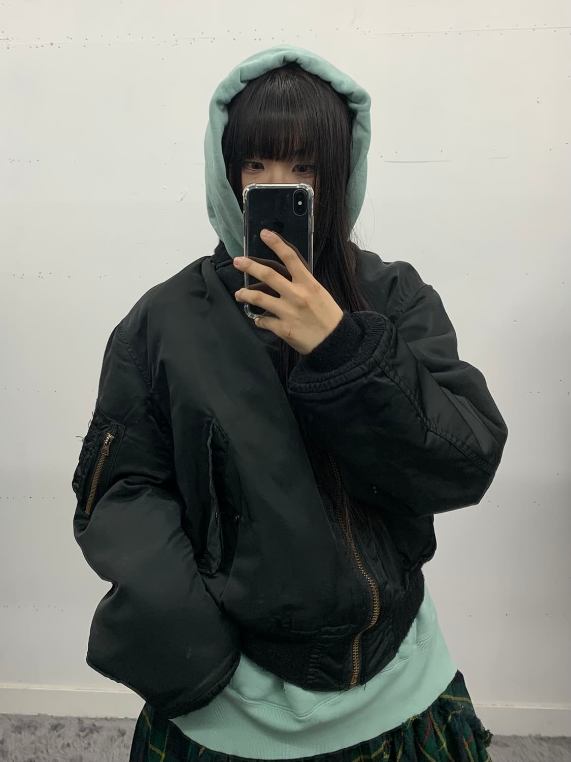 Barbour 민트 로고 후드 상품이미지2