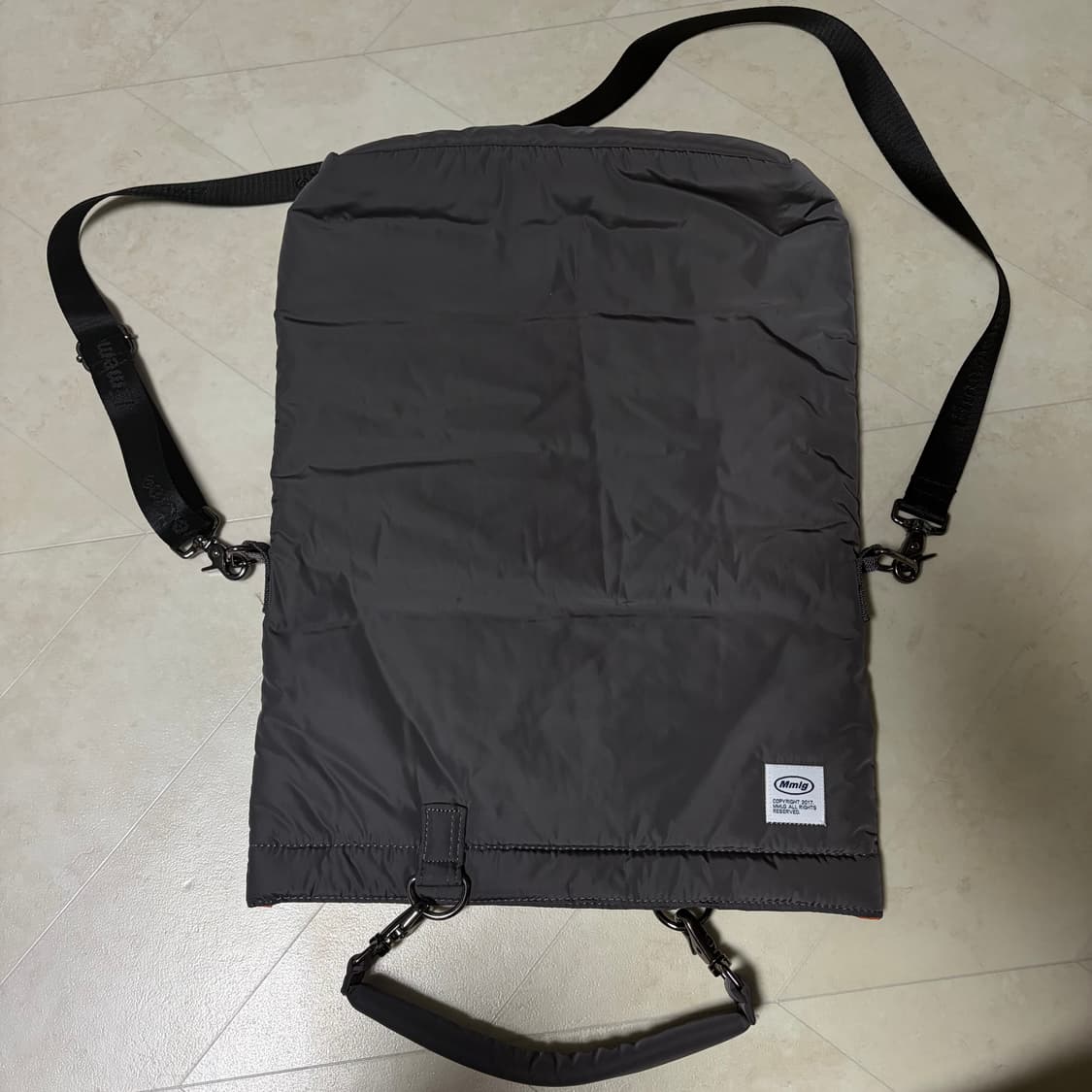 MMLG 엠엠엘지 쿠션 3way 메신저백 그레이 상품이미지8