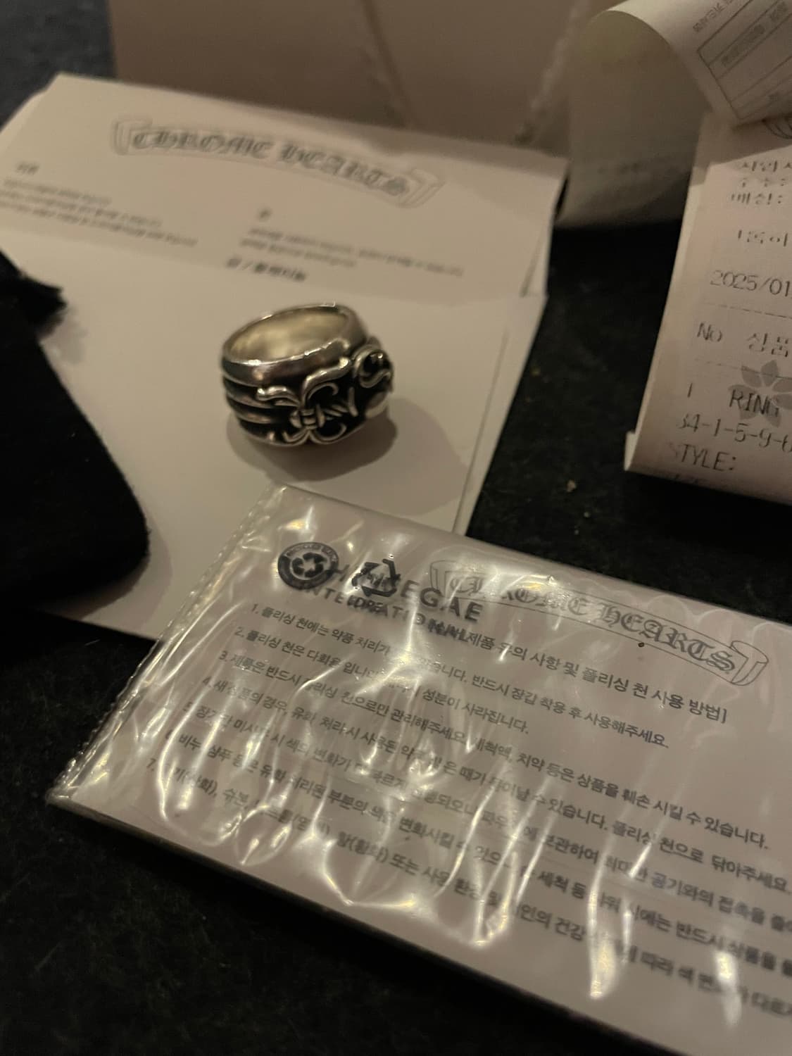 크롬하츠 하트 대거링 us7.5 (15~16호) 사이즈 상품이미지2