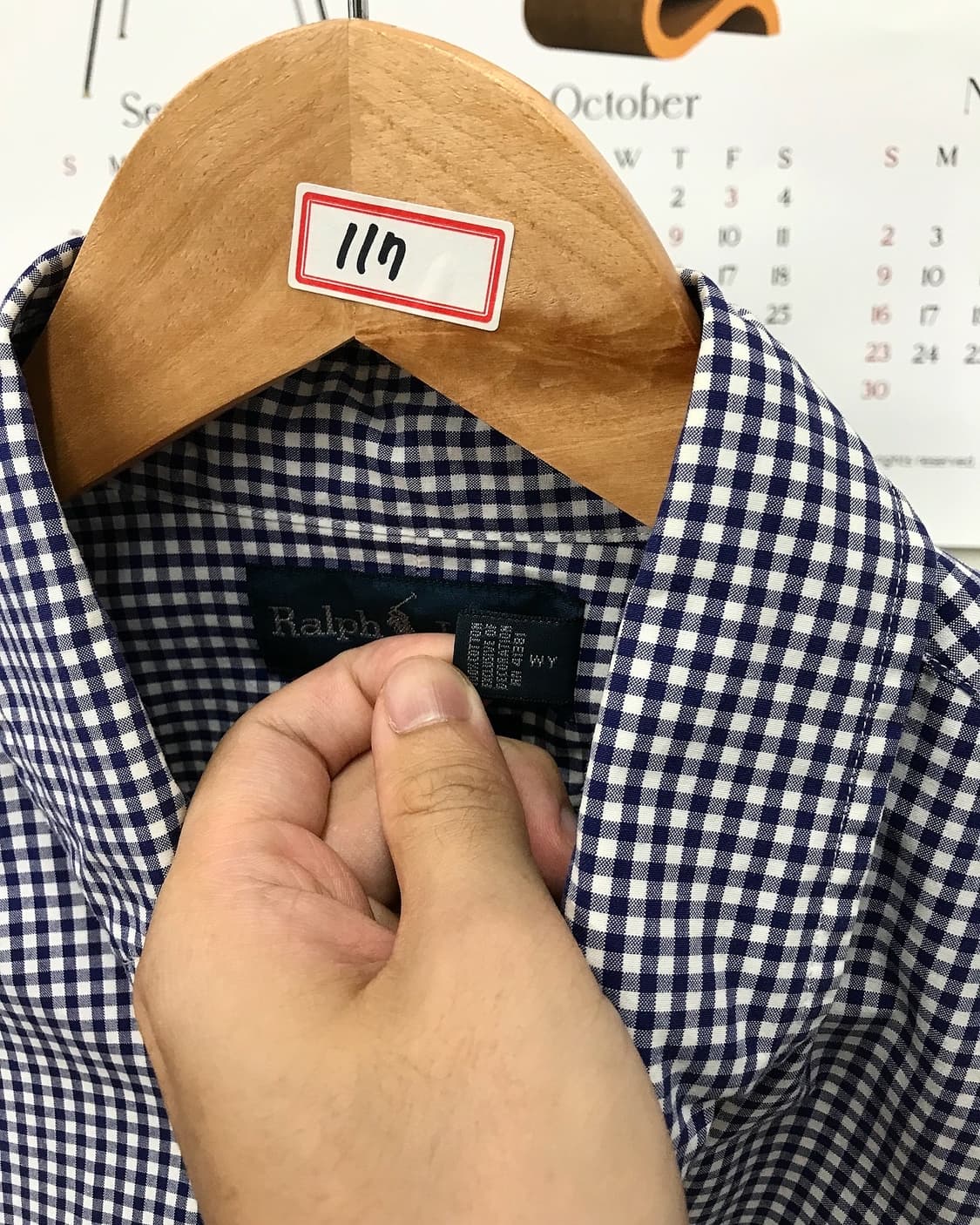 폴로 잔체크 셔츠 상품이미지3