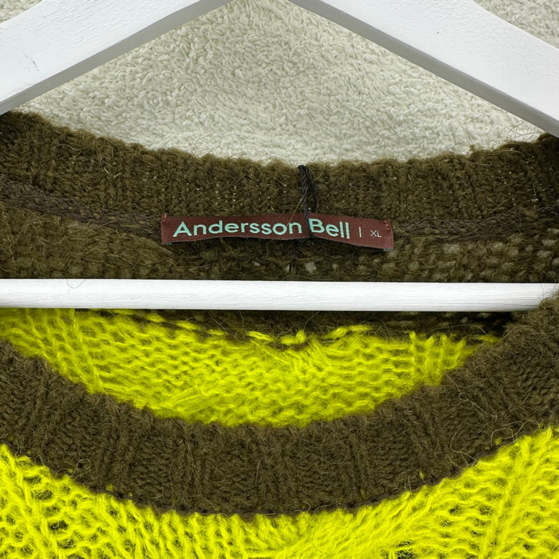 유니섹스 디스트로이드 스트라이프 케이블 스웨터 상품이미지5