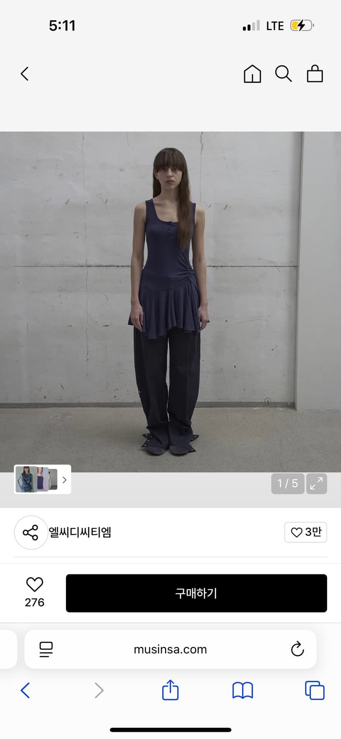 LCDC 레이어드 나시 원피스 : 구매가 99,000 상품이미지3