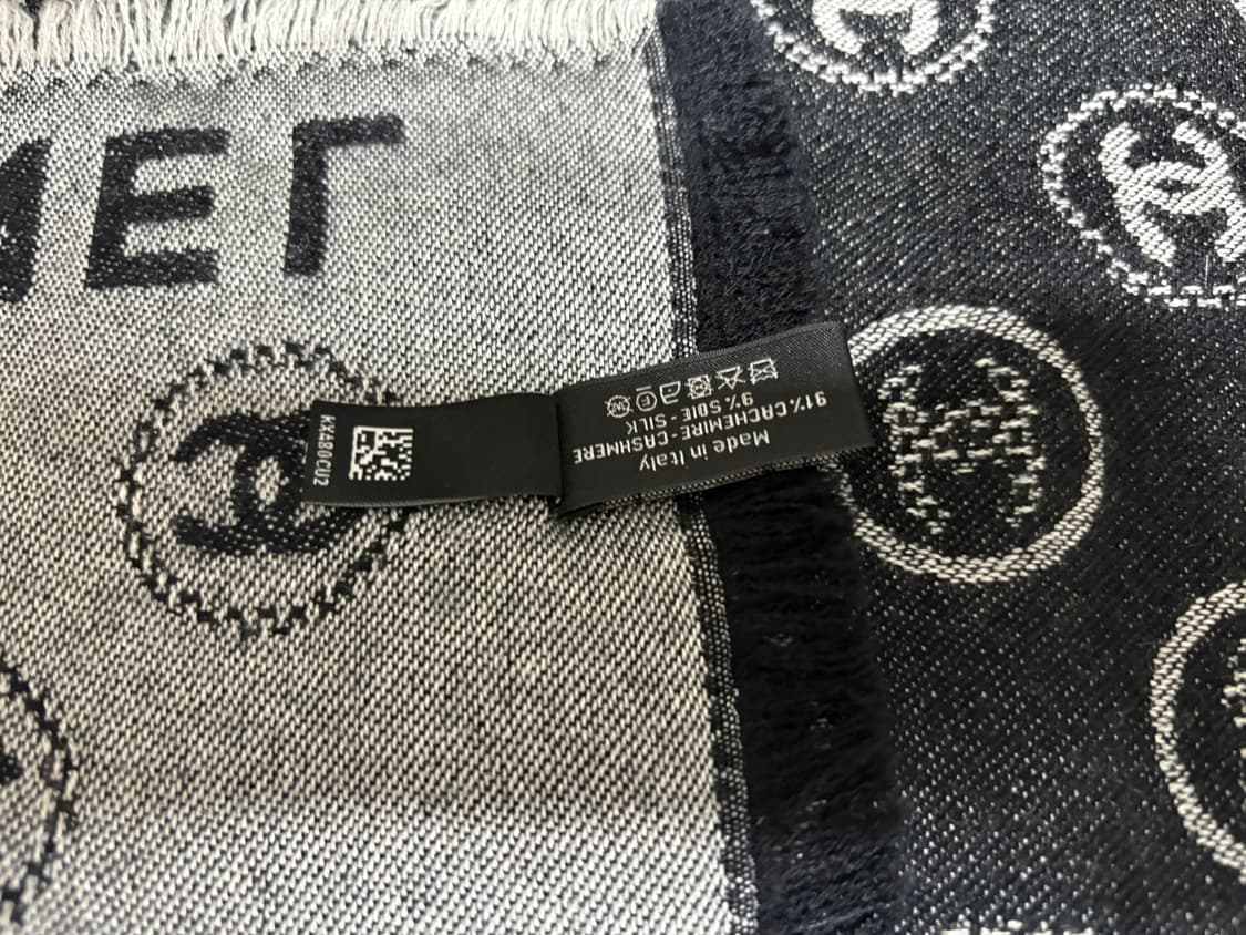 샤넬 정품 25SS CC로고 캐시미어 양면 머플러 AAA9 프린지숄 상품이미지3