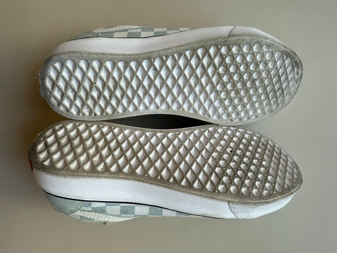 [2회착용.235] VANS 올드스쿨 체크 반스 스니커즈 캔버스 운동화 상품이미지4