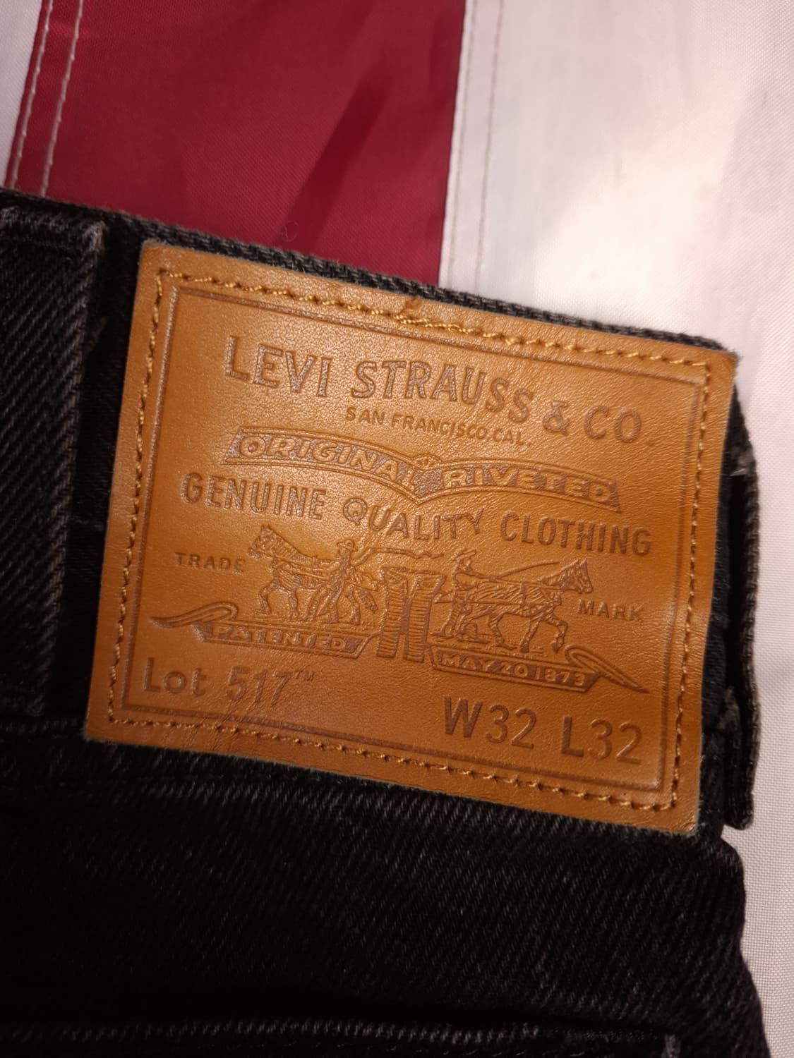 오리지날 리바이스 517 부츠컷 블랙진 상품이미지2