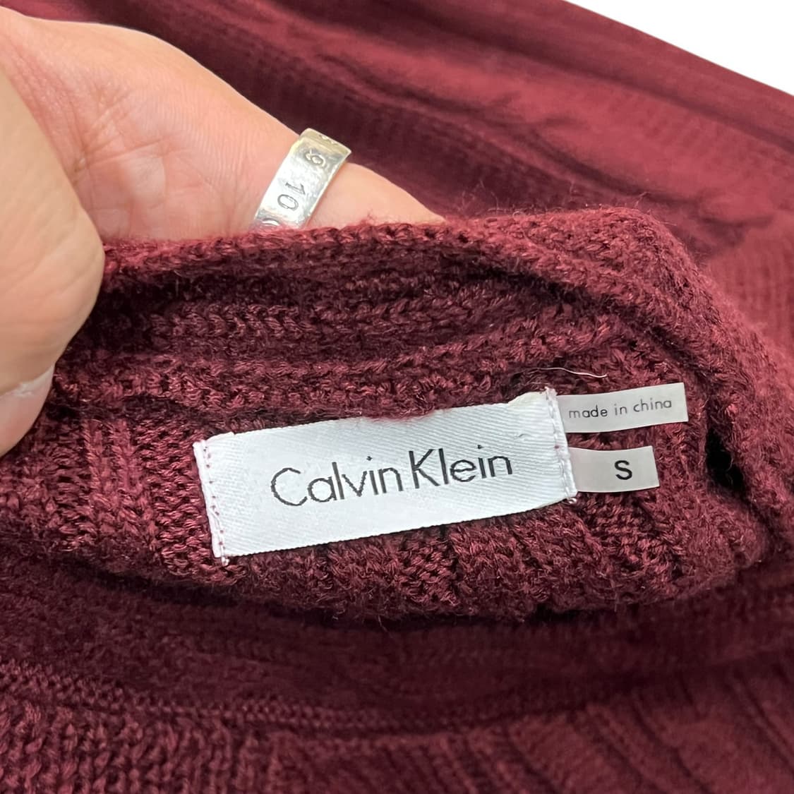  캘빈클라인 꽈배기 하프 니트원피스 y13876 상품이미지6