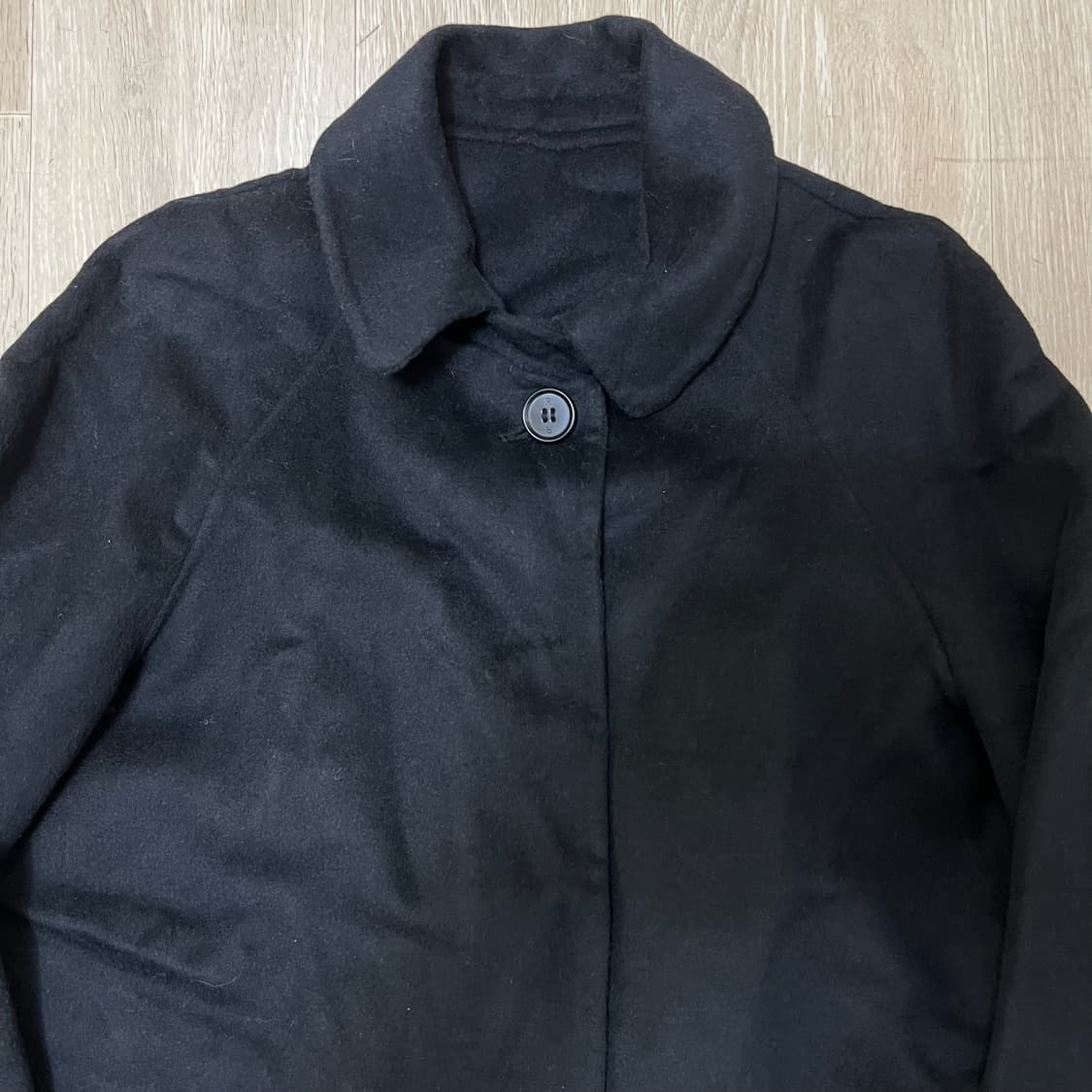 로리에트 핸드메이드 캐시미어 블랙 코트 M/95  상품이미지2