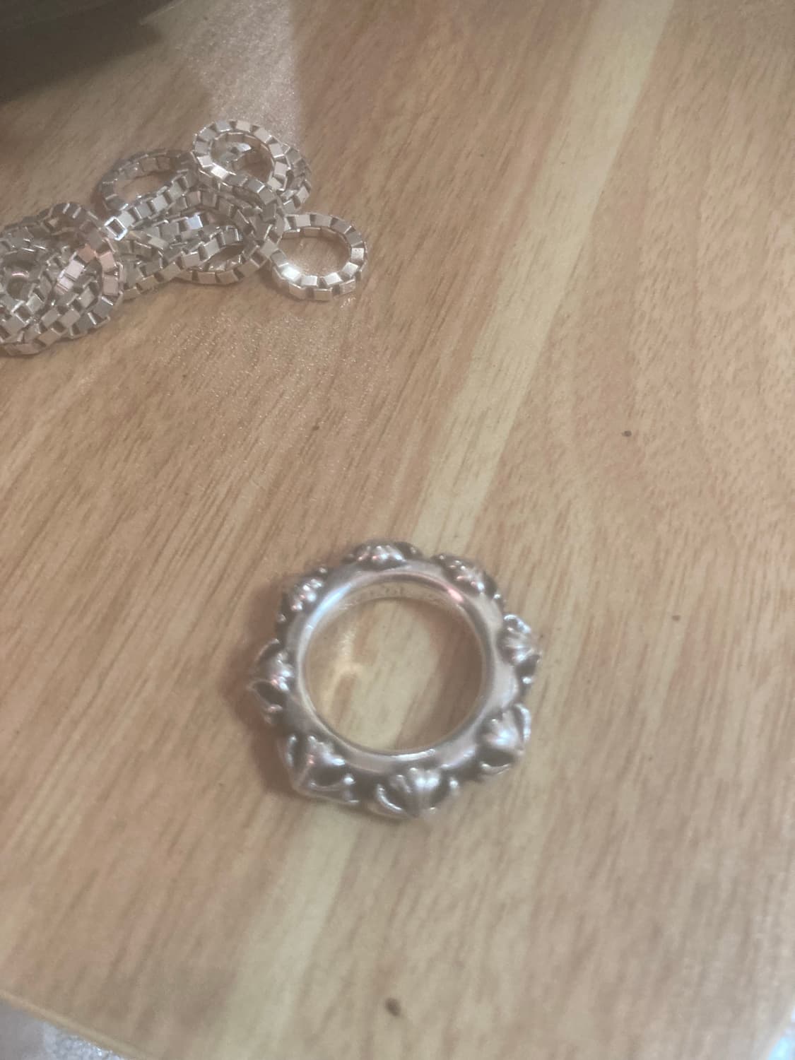 크롬하츠 크로스 밴드링 상품이미지3