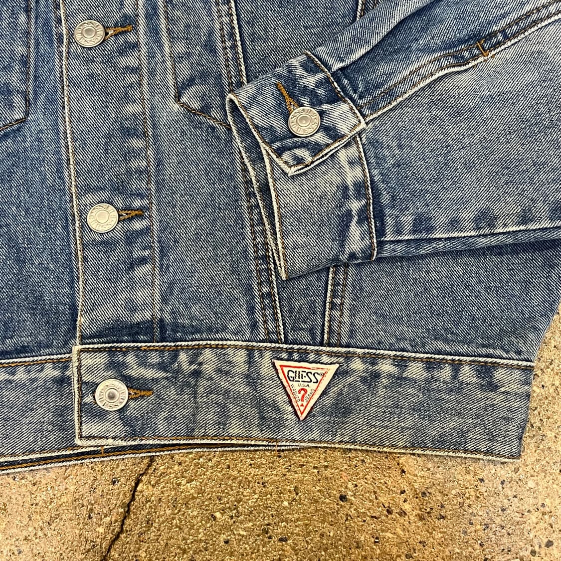 레어 90s 빈티지 USA 게스 GUESS 데님자켓 청자켓 상품이미지3