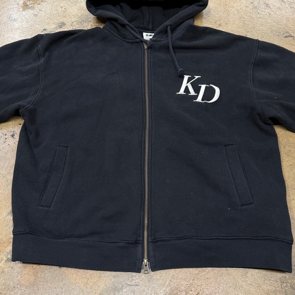 [정품/XL] 코닥 블랙 기모 후드집업 b16 상품이미지3