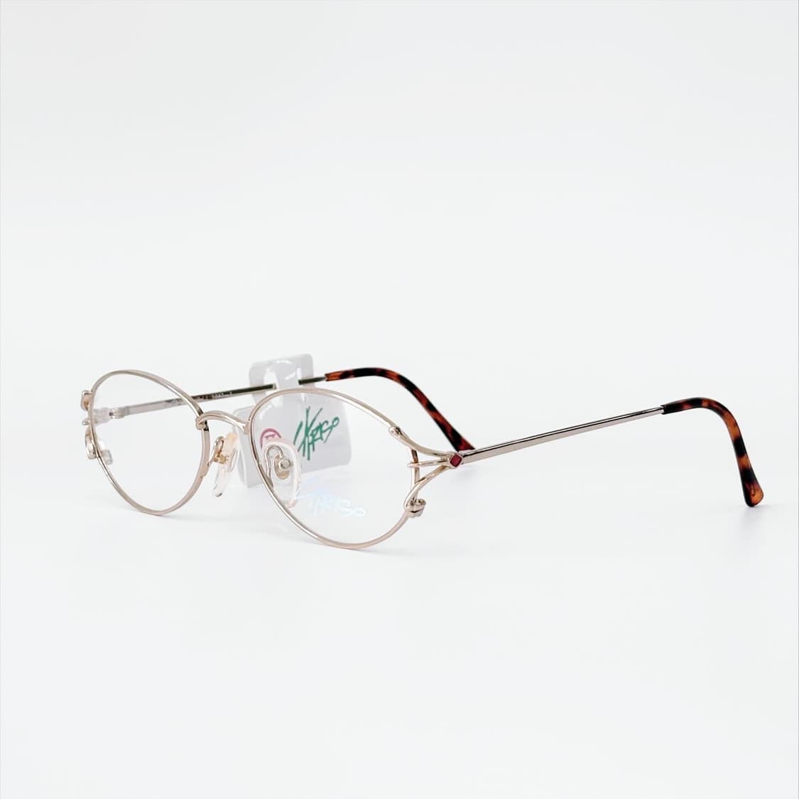 CARISO 골드 큐빅 데드스탁 빈티지안경 상품이미지1