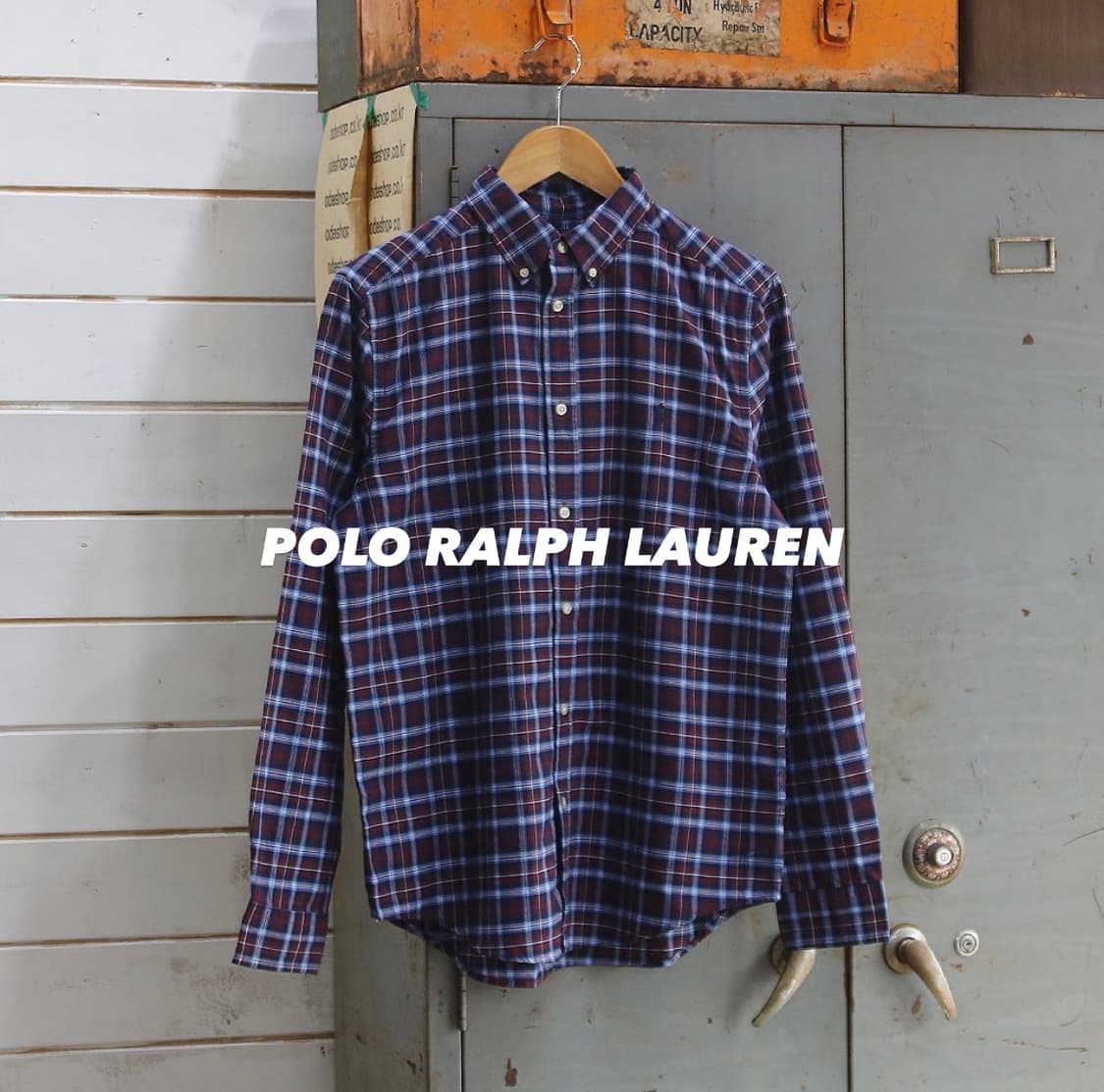 (착용컷) 폴로 랄프로렌 체크 셔츠 (95-100) 상품이미지1