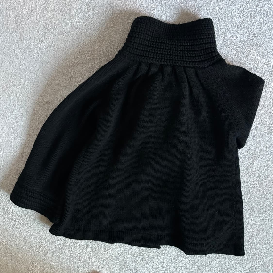 일본빈티지 putielal 케이프st 블랙 니트 가디건 상품이미지9