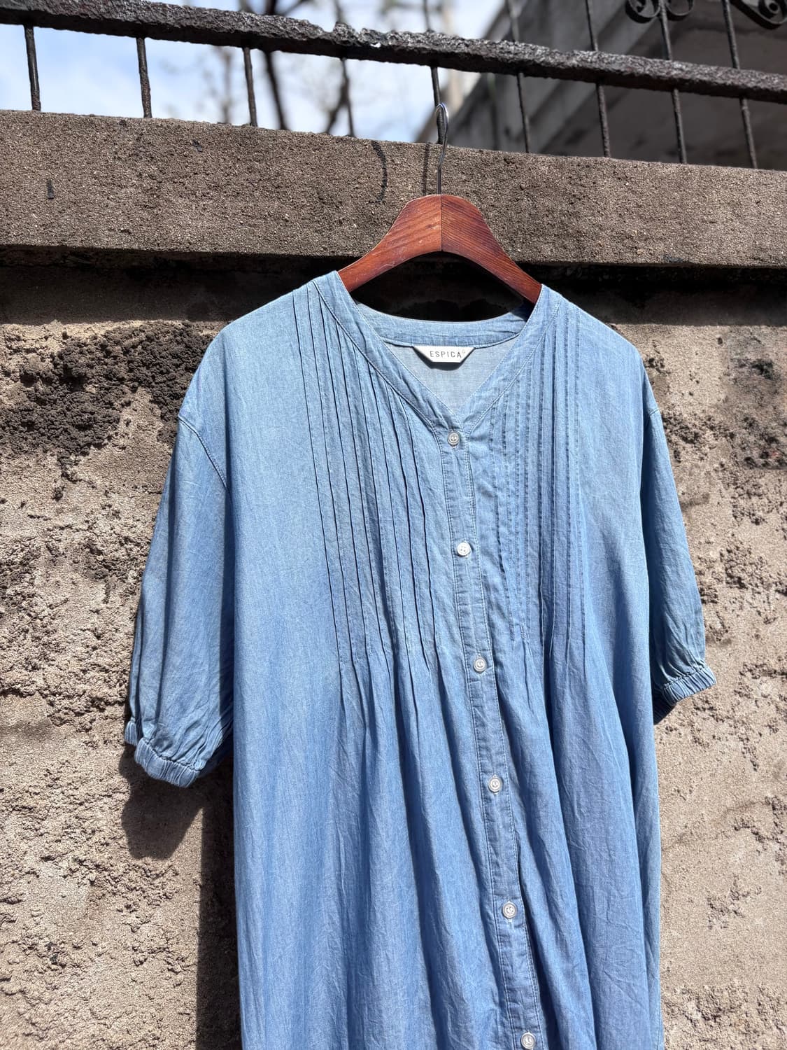 ESPICA 데님 핀턱 모리걸 원피스 JPN 상품이미지2
