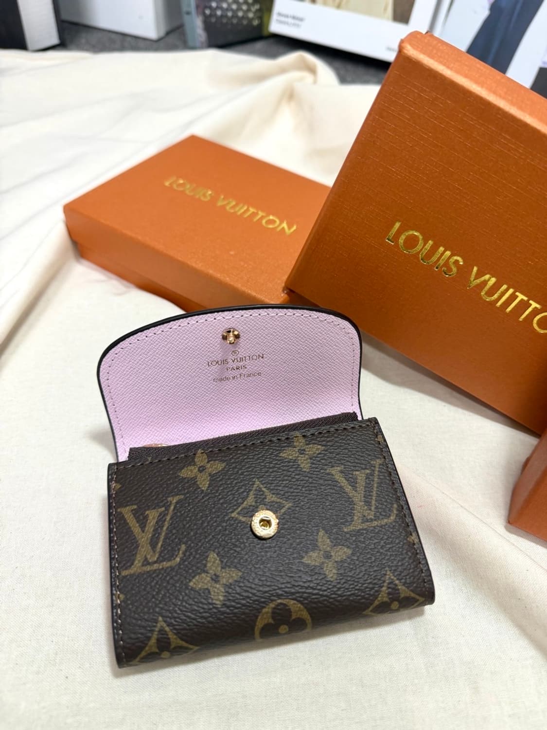 루이비통 모노그램 로잘리 코인퍼스 카드지갑 핑크  상품이미지5