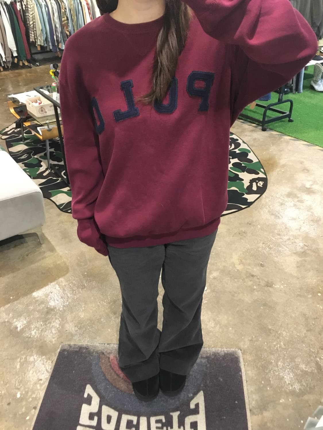 폴로랄프로렌 니트 버건디 상품이미지8