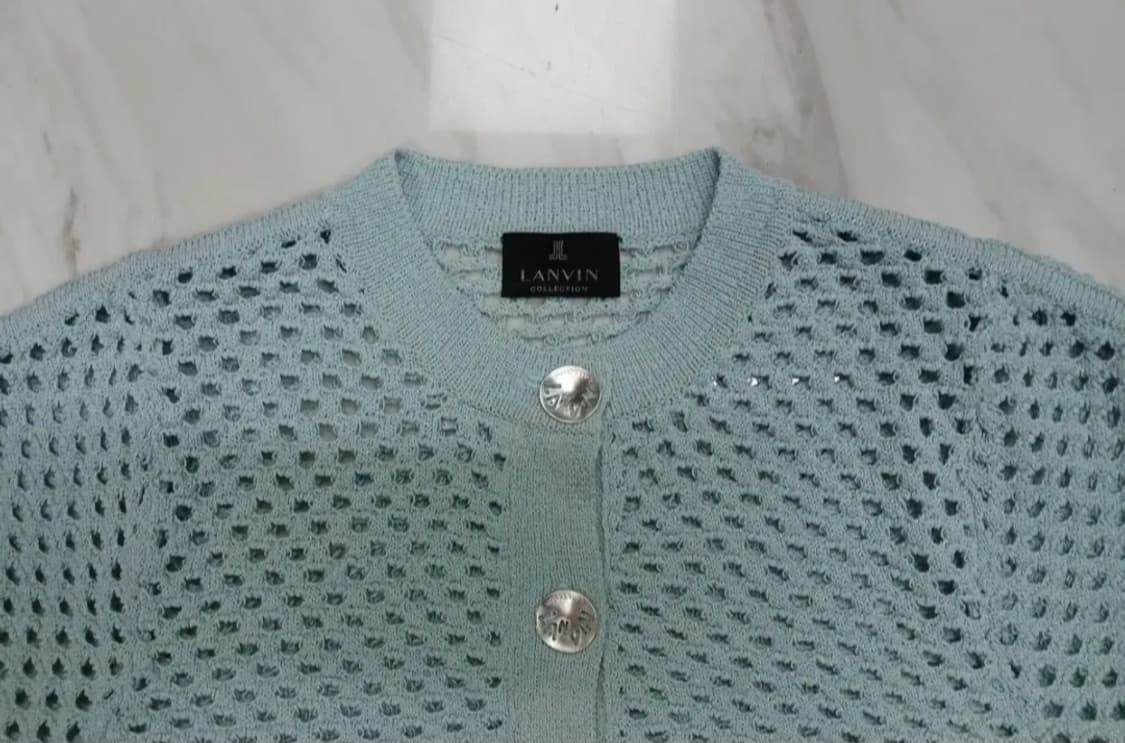 [정품 파격가] 랑방 컬렉션 여성용 반팔 니트 자켓 90 사이즈  상품이미지2