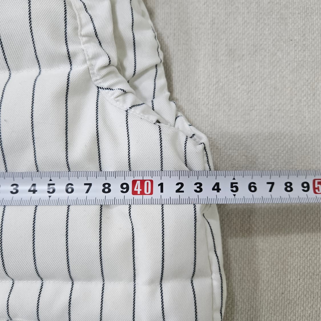 0 파리게이츠 여성 스트라이프 패딩 조끼 0327Y 상품이미지7