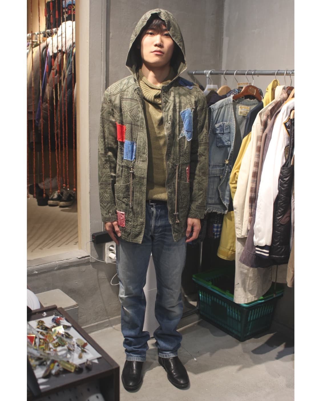 모시모 패치워크 필드자켓 Mossimo 상품이미지1