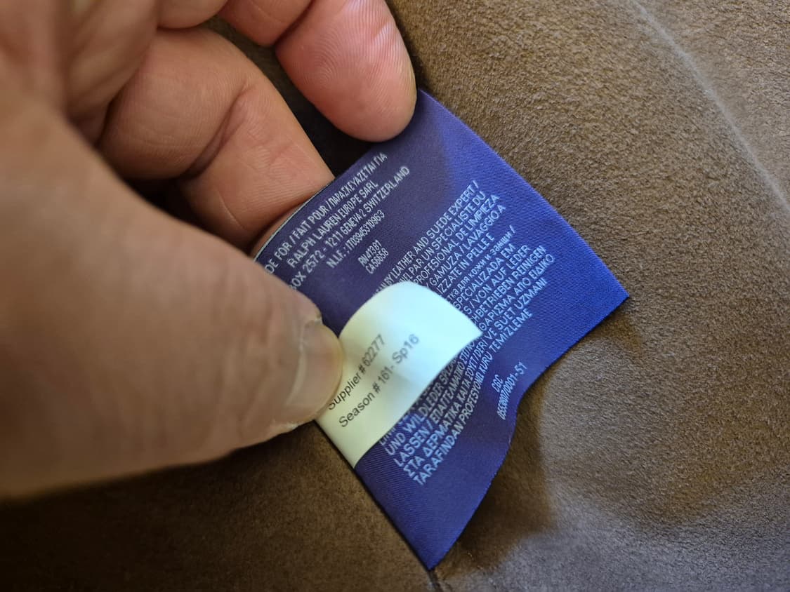 Ralph Luren purple label lambskin shirt 상품이미지10