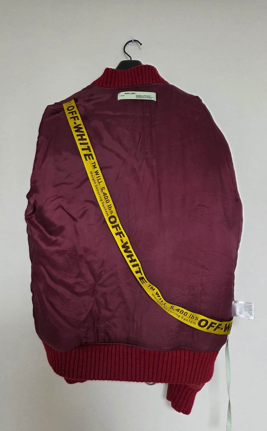 BTS RM 착용 오프화이트 봄버 ma1 상품이미지4