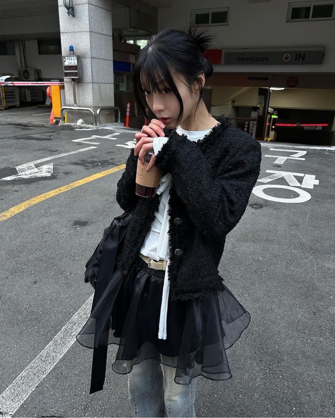 빈티지 샤 레이어드 스커트 상품이미지1