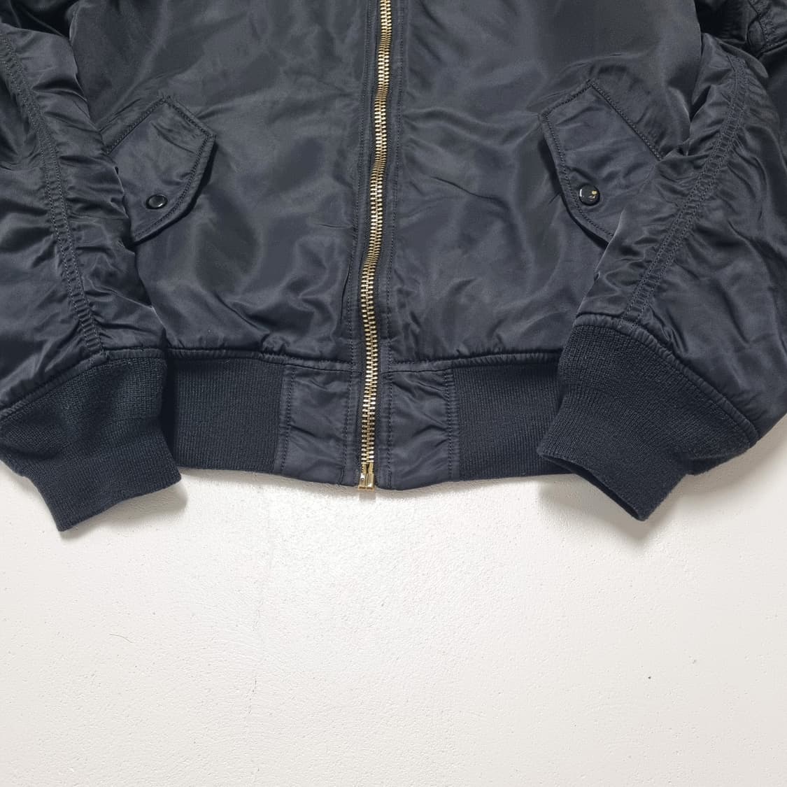 알파인더스트리 MA-1 슬림핏 블랙 - L 상품이미지6