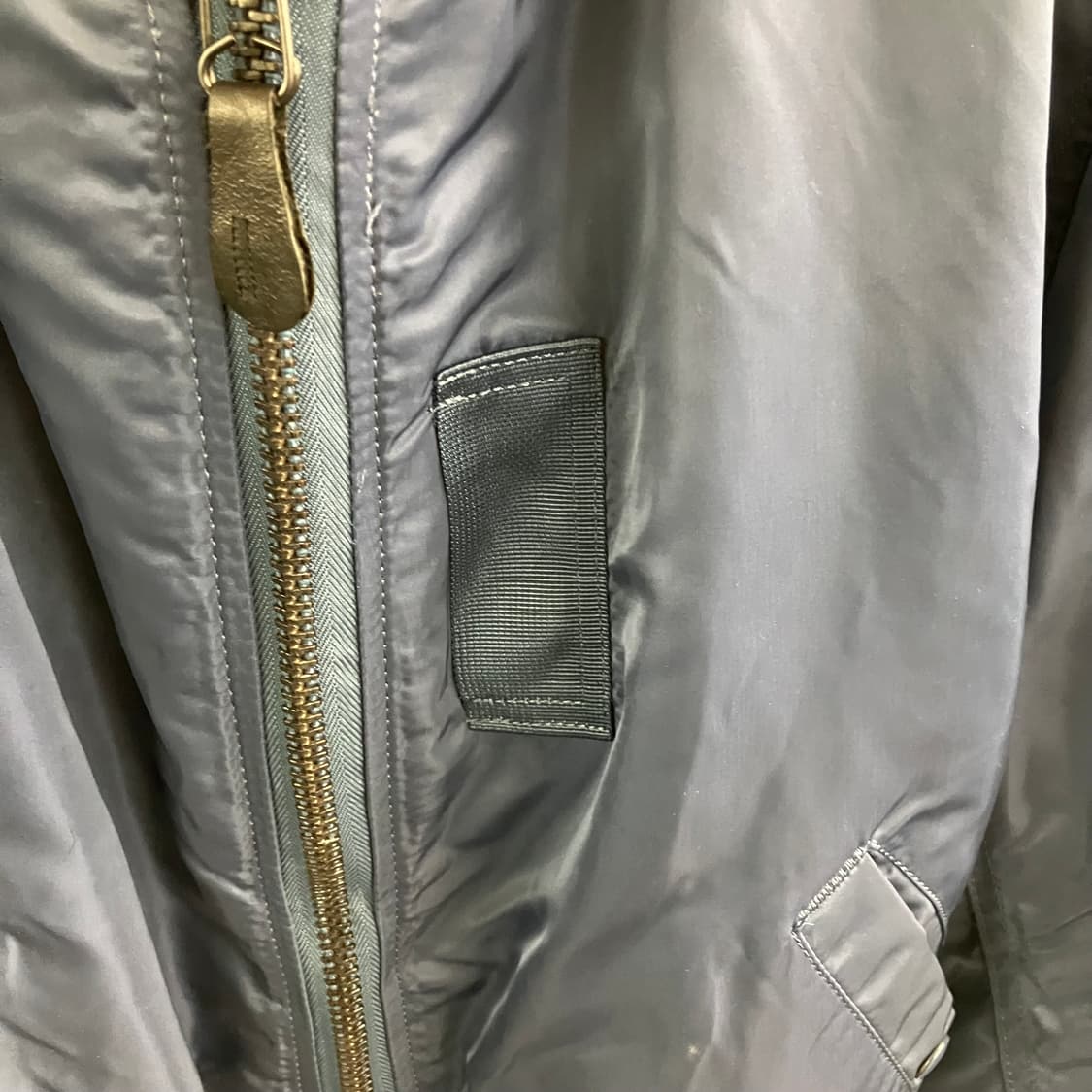 알파인더스트리 네이비 ma-1 L 상품이미지5