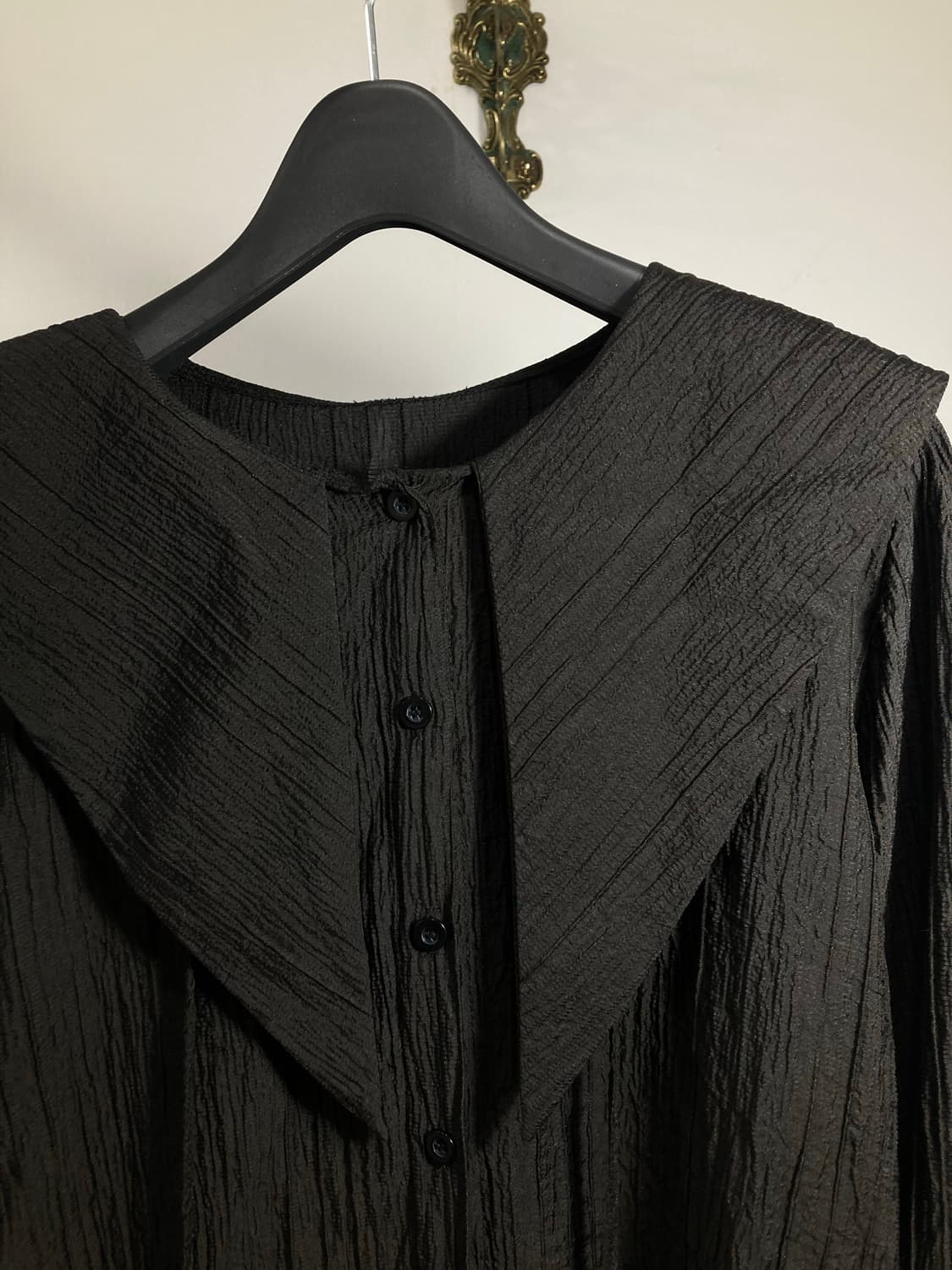Big Collar Wrinkled Bluse 상품이미지3