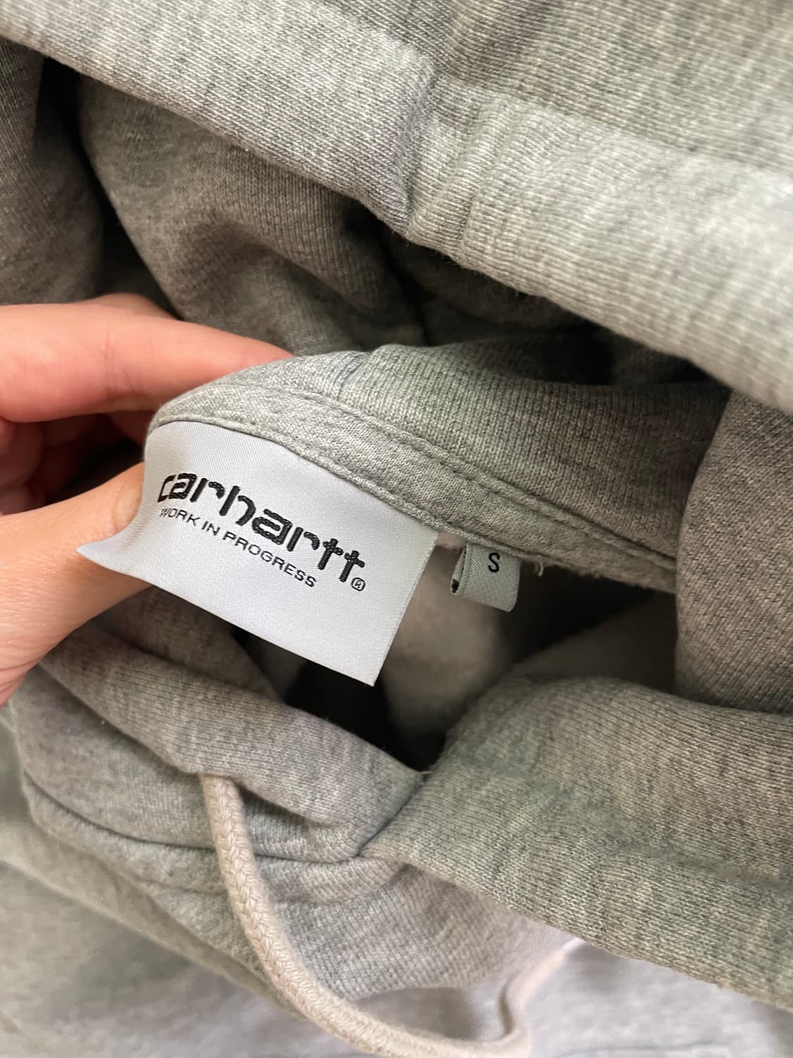 칼하트wip 후드티 s사이즈 그레이 회색 상품이미지3