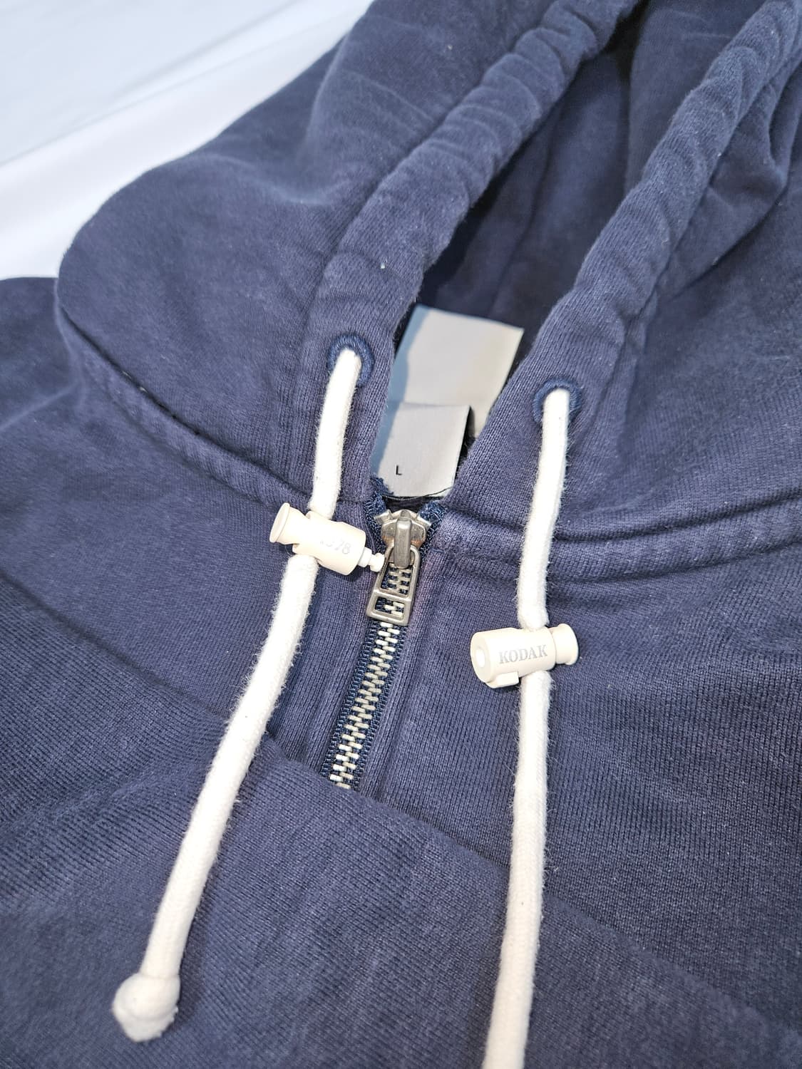 코닥 어패럴 컬러트랙 고중량 후드티 하프집업 후디 스트링 L 남여공용 상품이미지6