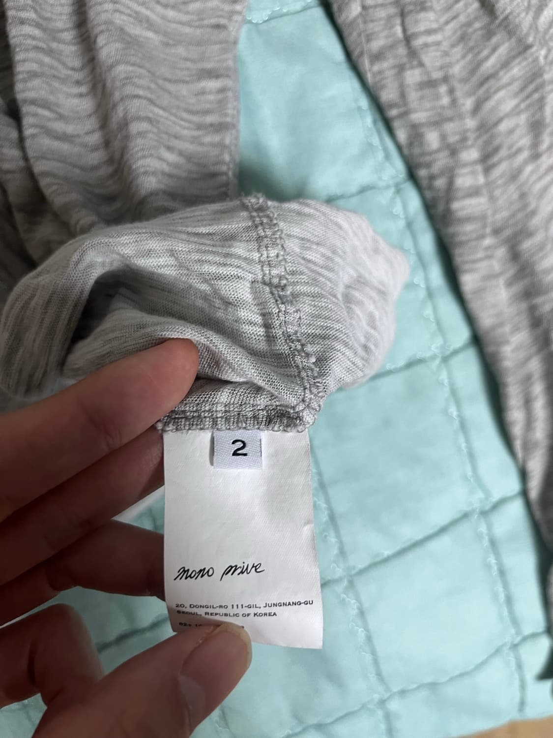 mono prive textured roll longsleeve 상품이미지2