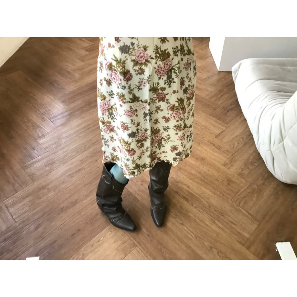 vintage flower pattern one-piece 상품이미지2