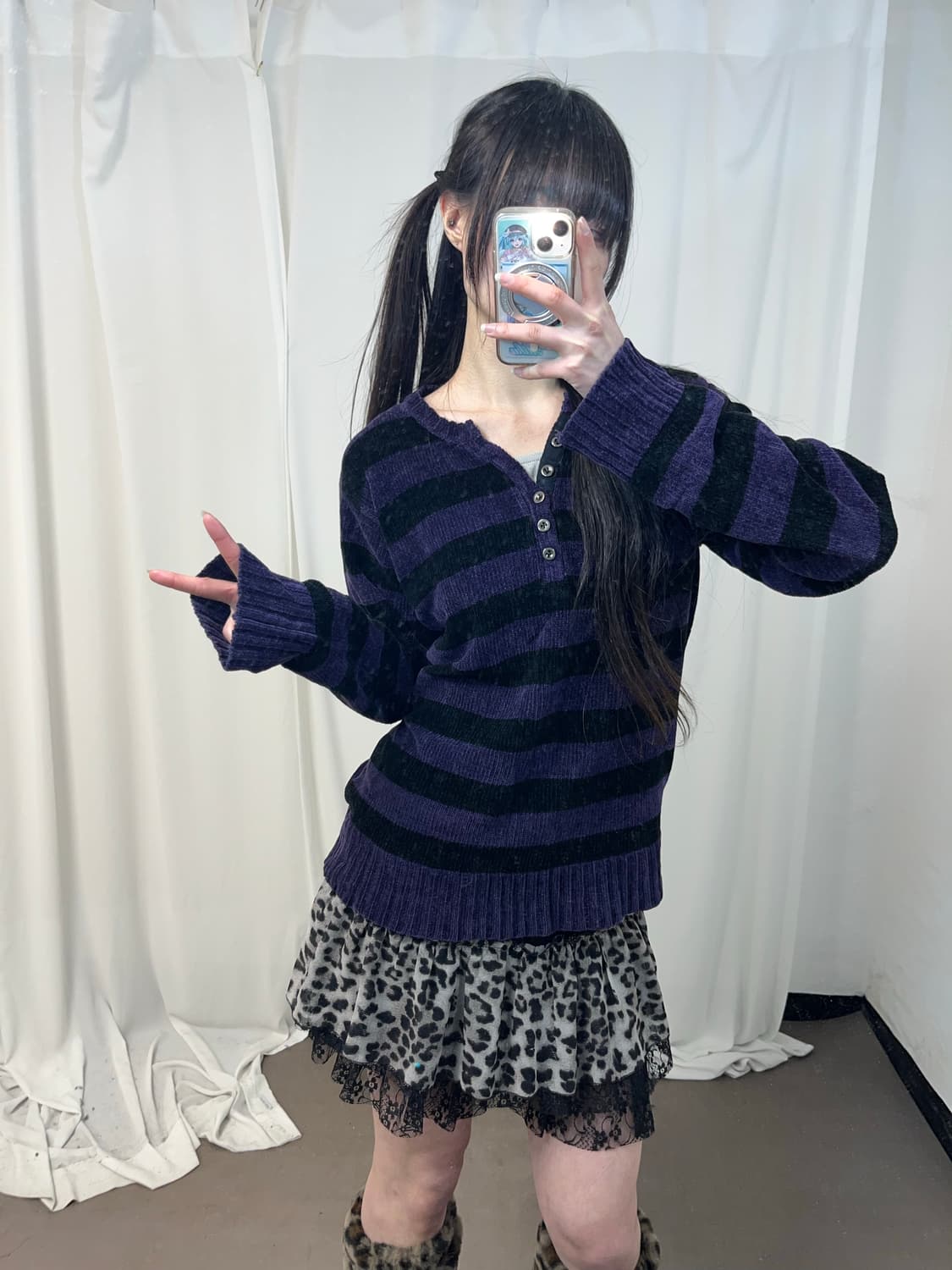 포켓걸st 스트라이프 니트 상품이미지4