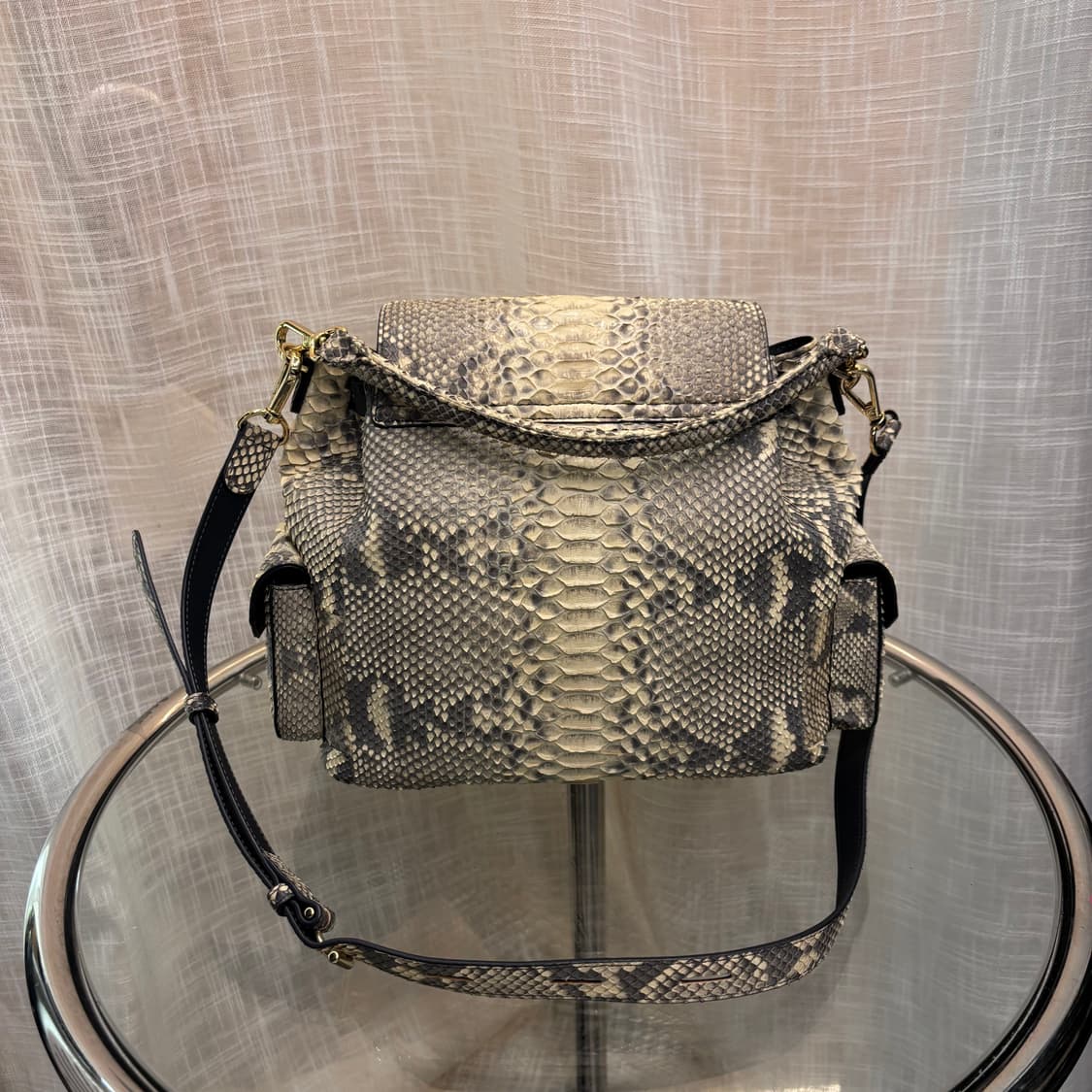 정품 잘모이 천연뱀피 토트 숄더백     상품이미지5