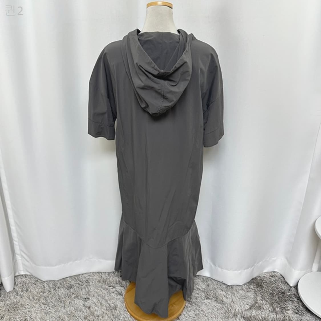 SOOS 여자 스판 후드 반팔 롱원피스 FREE 상품이미지6