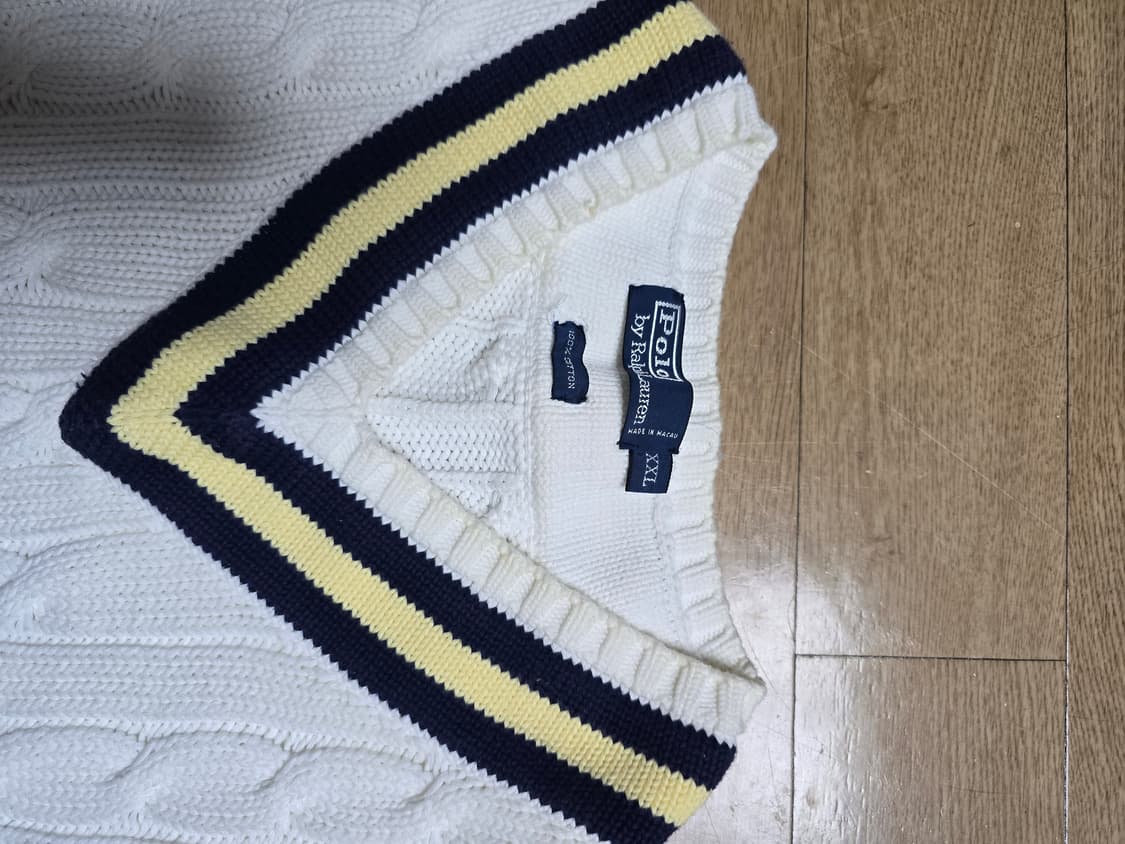 폴로 코튼 케이블 크리켓니트 XXL 상품이미지3