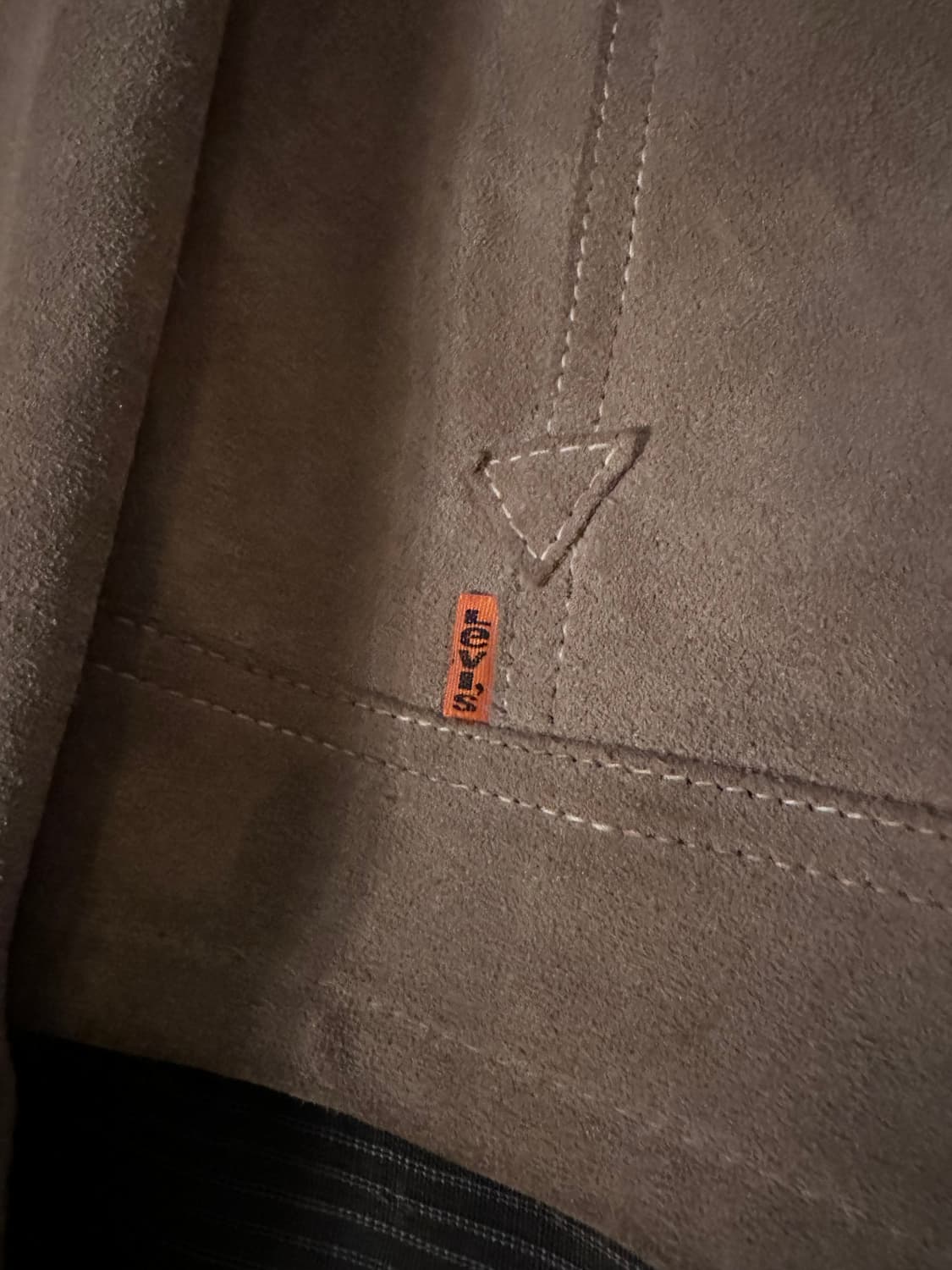 70s 빈티지 리바이스 오렌지탭 스웨이드 웨스턴 자켓 rrl 상품이미지5