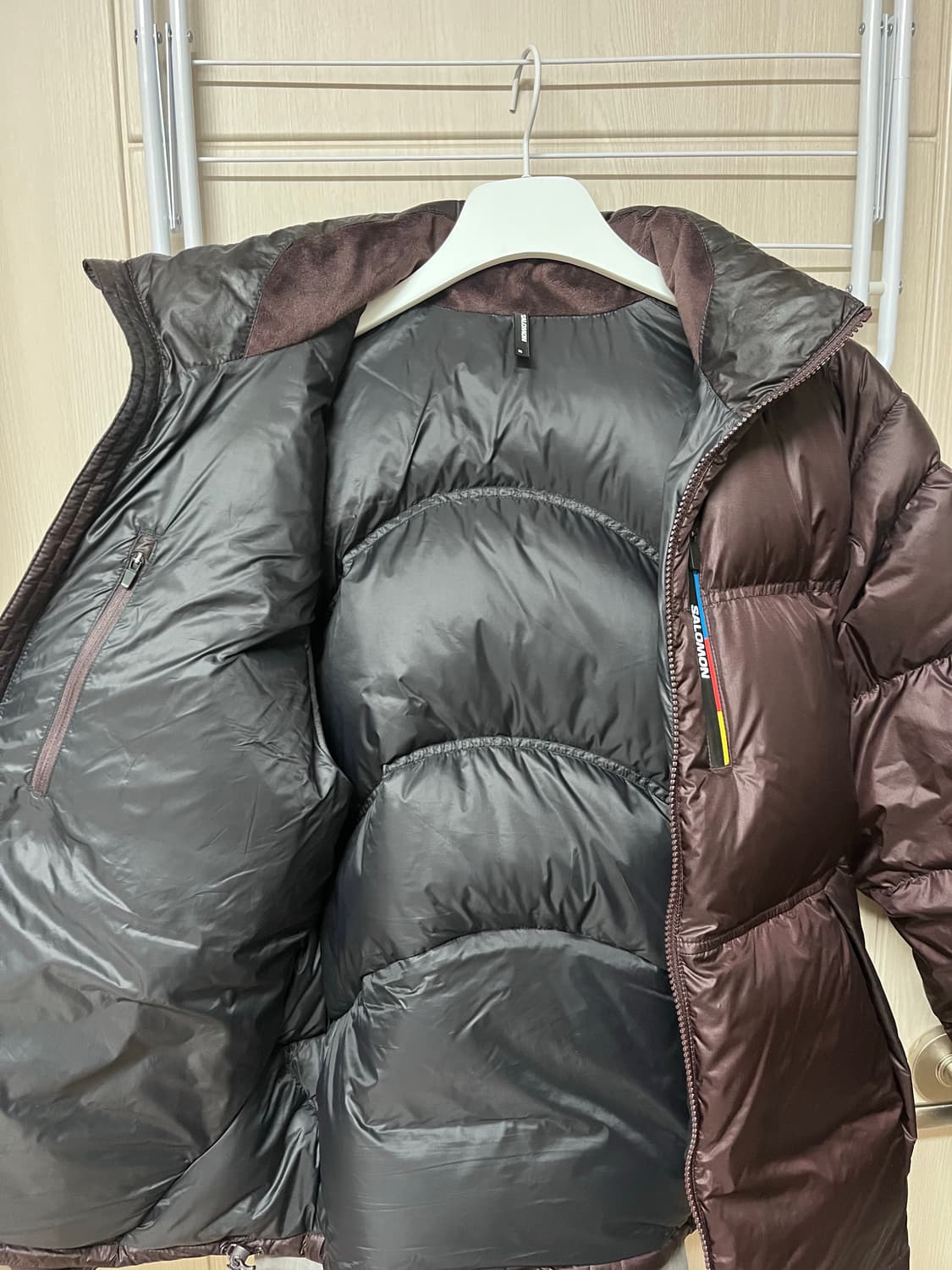 살로몬 컨투어 다운 자켓 초콜릿 상품이미지4