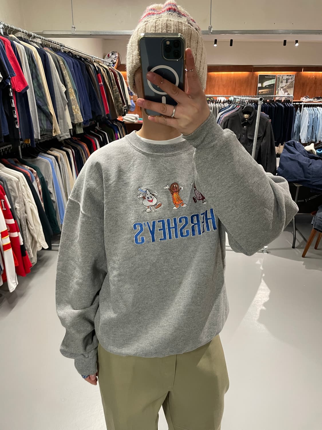 허쉬 초콜렛 맨투맨   상품이미지1