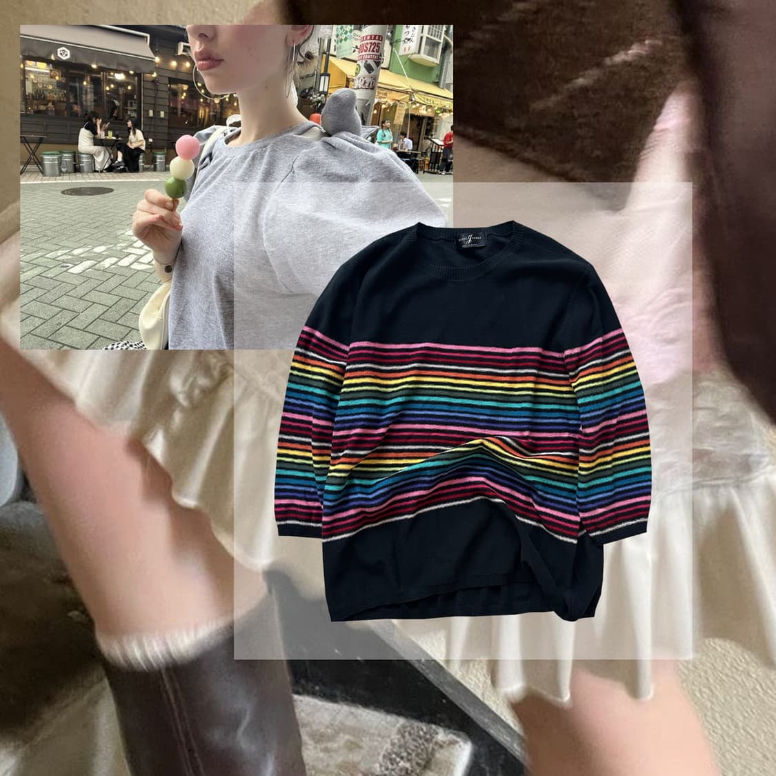 ⋆ Mujigaetteok Half Sleeve ⊹ 상품이미지1