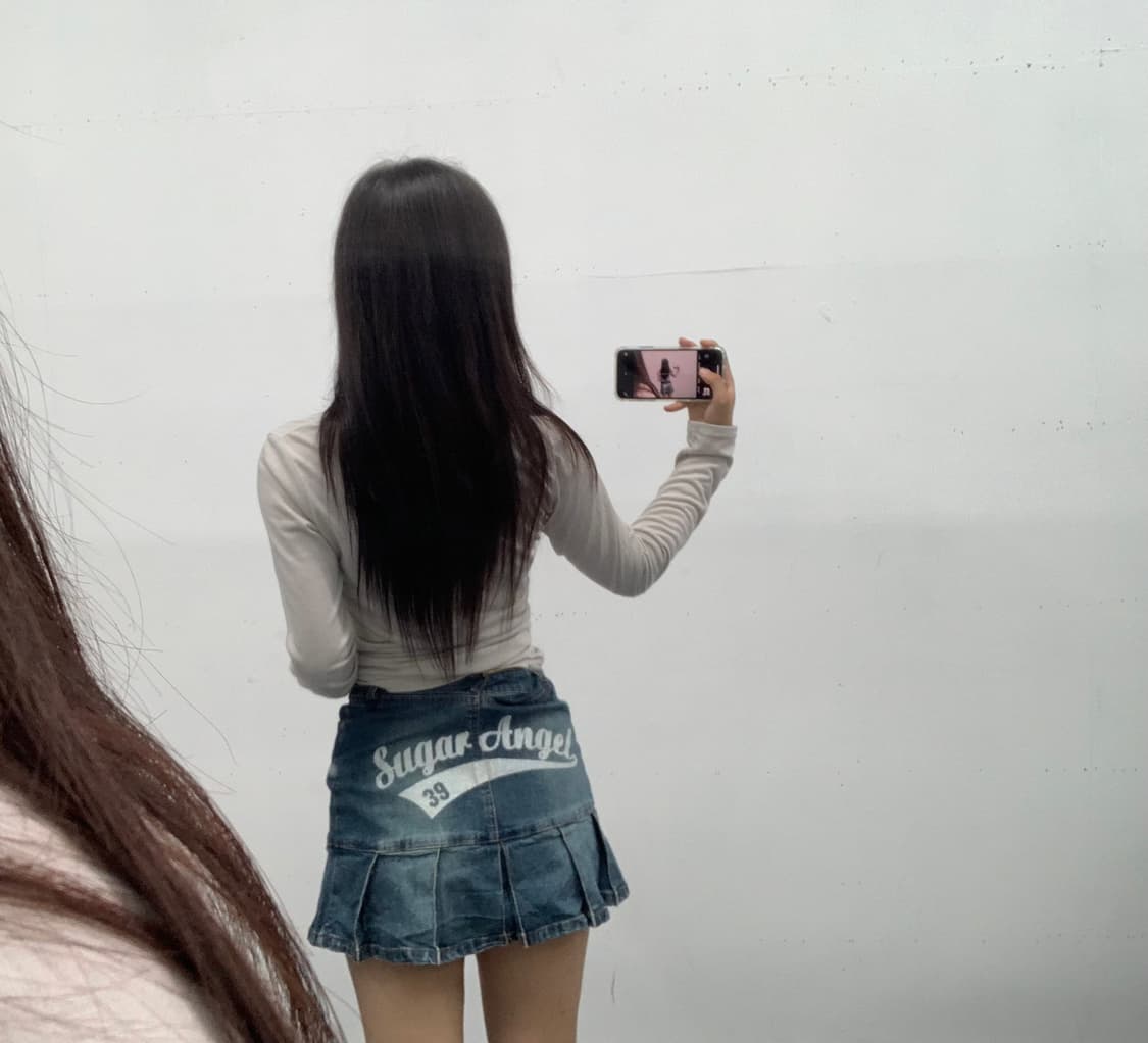 데님 미니 스커트 상품이미지2