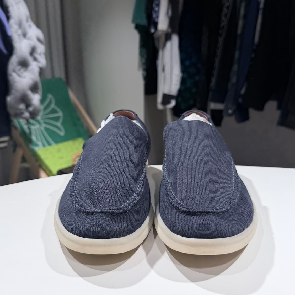 (A/42) / 로로피아나 썸머워크 로퍼 네이비 상품이미지2