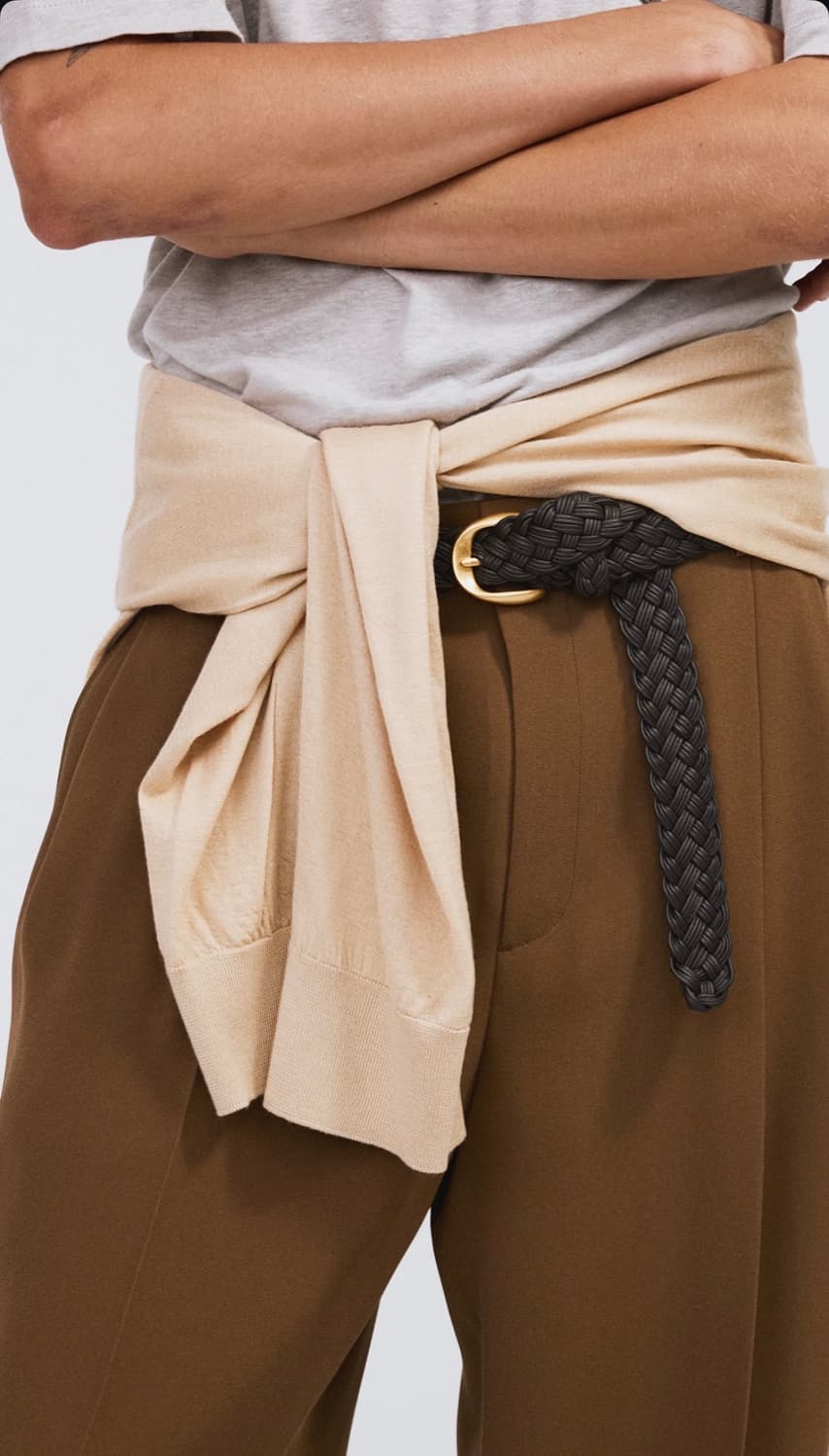 렉토 시그니쳐 위빙 벨트 다크 초콜렛 상품이미지5