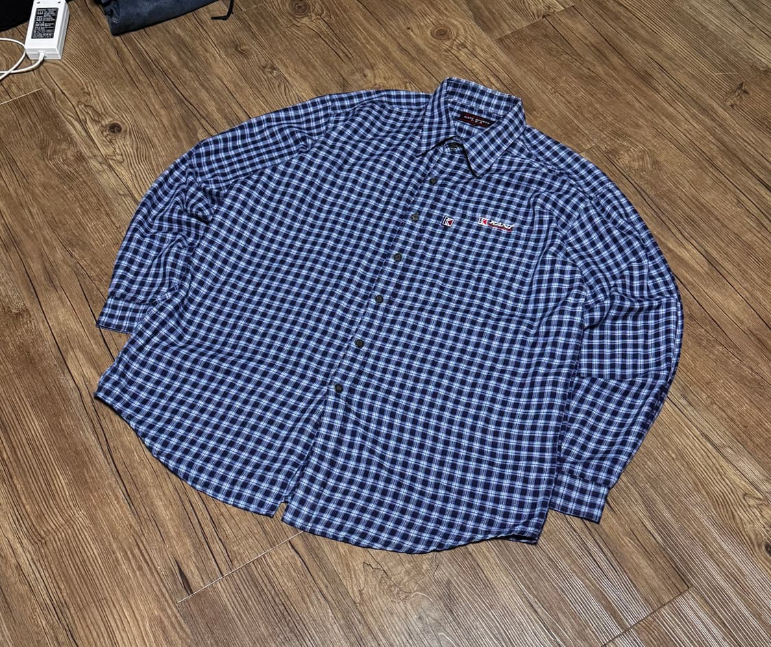 [XL] 칼카니 스포츠 올드스쿨 체크 남방 셔츠 상품이미지1
