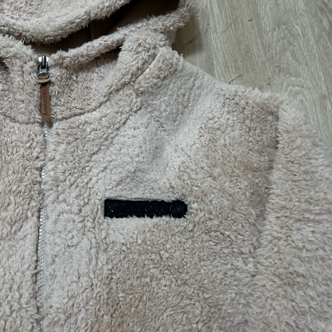 디스커버리 로고 뽀글이 후리스 자켓 XL/105  상품이미지3