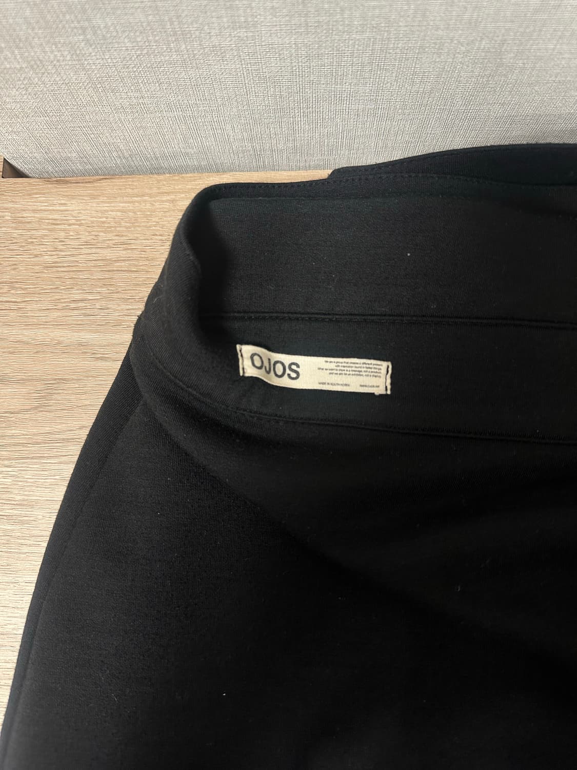 Wrap Over Tuck Pants / Black 상품이미지4