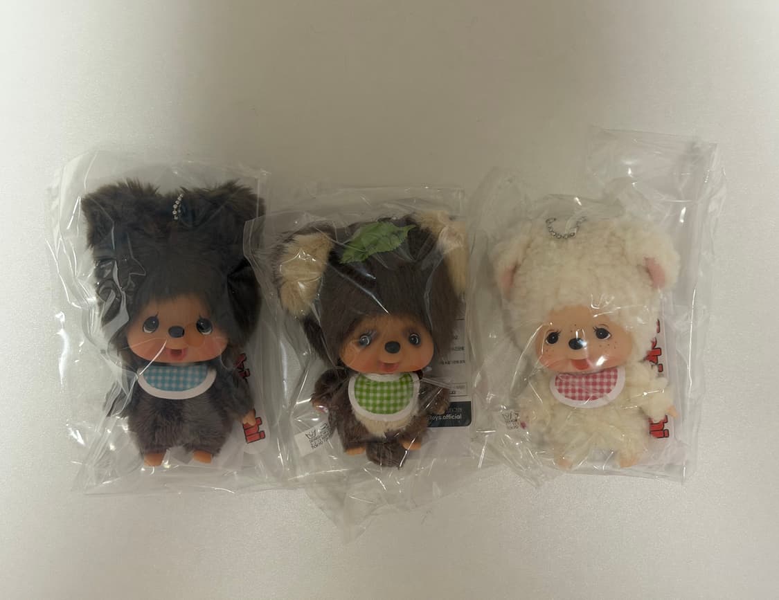 빅헤드 몬치치 프렌즈 쿠마,타누,챠무 일괄 상품이미지1