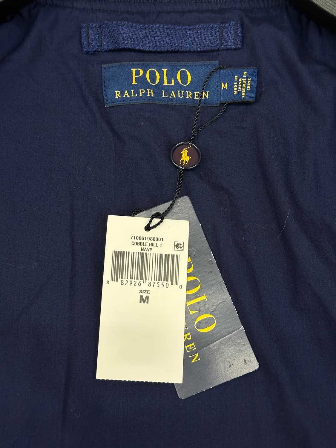 [새제품] 폴로 랄프로렌 린넨 MA-1 블루종 네이비 M 상품이미지4